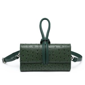 Mini Ostrich clutch Green MK-02