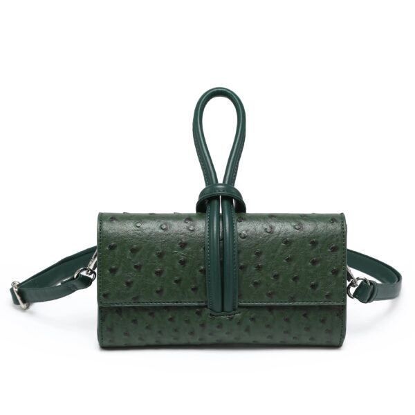 Mini Ostrich clutch Green MK-02